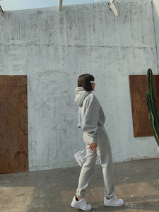 เสื้อฮู้ดดี้แขนยาวทรงโอเวอร์ไซส์คุณภาพสูง ปรับแต่งโลโก้ได้ สไตล์ลำลอง สำหรับฤดูหนาว ดีไซน์ปักลาย 3 มิติ - Product Image 6