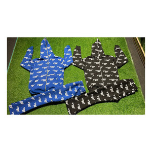 Conjunto personalizado de pantalones de chándal acampanados y Sudadera con capucha, ropa de calle unisex, chándal completo de algodón con estampado de farol, chándal acampanado para hombre - Product Image 1