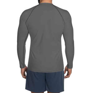 Rashguard de compression MMA de conception OEM à vendre, fournisseur direct d'usine, rashguard de fitness confortable pour hommes, qualité supérieure, respirant - Product Image 2