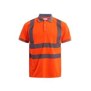 Chemise à manches courtes haute visibilité Personnalisez votre LOGO sur le polo de sécurité avec rayures réfléchissantes Chemise de construction haute visibilité - Product Image 1