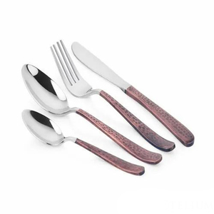 Stylish Elegant Design Metal Gold Plated Cutlery Heavy Duty Tableware Fork Spoon <b>Knife</b> Modern Flatware Set for Foreign Buyers - Product Image 3