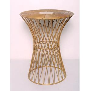 Round Handmade Eco-Friendly Iron Metal <b>Stool</b> Gold Finished Multifunction Perfect for Home Living Room Decor Ottoman and Tools - Product Image 4