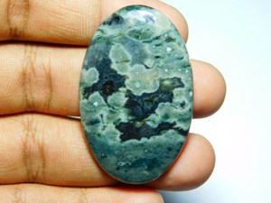 Cabochon en vrac de jaspe océanique naturel de qualité supérieure 100% pierres précieuses précieuses pour la fabrication de bijoux à des prix abordables OEM de vente en vrac - Product Image 3