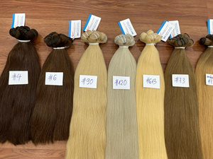 100% naturel de haute qualité vietnamien vierge Extensions de cheveux Double dessiné naturel droite trame cheveux Style Premium cheveux humains - Product Image 6