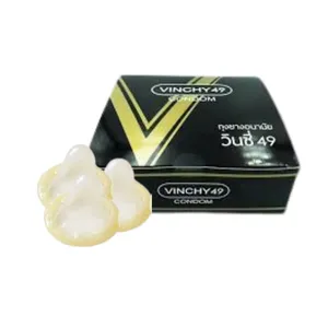 Preservativos Vinchy para homens, produto de látex de borracha natural feito da Tailândia e venda quente de melhor qualidade, marca 2024, preço de atacado