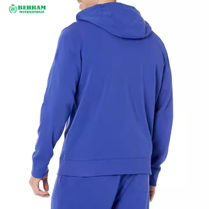 เสื้อฮู้ดซิปคุณภาพสูง ผลิตในปากีสถาน ผ้าฝ้ายฟลีซ/เฟรนช์เทอร์รี่ 100% แห้งเร็ว ระบายอากาศได้ดี สำหรับผู้ชายในฤดูหนาว - Product Image 4