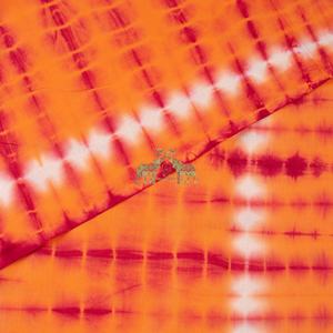 Tela de algodón con estampado personalizado Tie Dye, tela india hecha a mano para ropa de verano. - Product Image 5