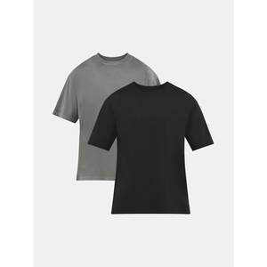 เสื้อยืดผ้าฝ้ายโอเวอร์ไซส์แขนสั้นสำหรับผู้ชายและผู้ชาย - Product Image 1
