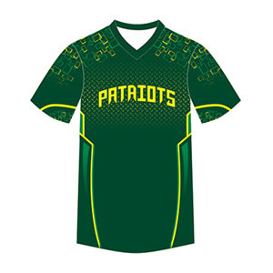 Uniforme de baseball personnalisé en tissu double tricot 100% polyester à boutons complets, maillot de baseball personnalisable par sublimation - Product Image 2
