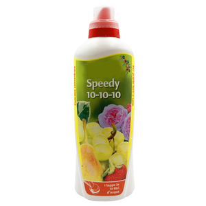 Speedy 10-10-10 Bio fertilizzante liquido concentrato 1 litro per la nutrizione delle radici e delle foglie ha migliorato la fruttificazione per le piante - Product Image 1