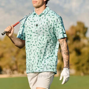 เสื้อโปโลเล่นกีฬาสำหรับผู้ชายเสื้อโปโลผ้าโพลีเอสเตอร์ดูดซับความชื้นได้สี่ทิศทางออกแบบได้ตามต้องการ - Product Image 2