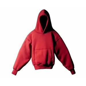 Double couche Logo de broderie surdimensionné personnalisé Pullover Hoodies Heavyweight Hoodie pour hommes 600gsm - Product Image 4