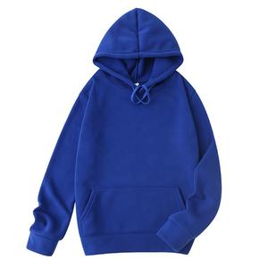 Sudadera con Capucha Corta Personalizada XL, 100% Algodón, Felpa Gruesa, Hombros Caídos, Color Sólido, Sudadera de Invierno sin Cordones para Hombre - Product Image 1
