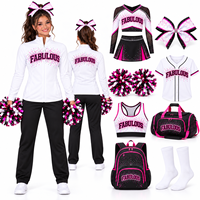 Ensemble de survêtement personnalisé pour cheerleading, veste et pantalon, tenue d'entraînement de danse, logo personnalisé, OEM, ODM, conception gratuite