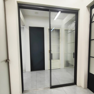 Portes et fenêtres pliantes en aluminium à double vitrage isolées en gros pour les balcons de maisons, <span class=keywords><strong>porte</strong></span> <span class=keywords><strong>coulissante</strong></span> de cuisine de <span class=keywords><strong>style</strong></span> européen - Product Image 2
