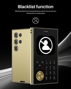 Mini téléphone <span class=keywords><strong>portable</strong></span> V8 avec fonction Dual SIM, voix magique, liste noire, réseau 2G, petit format de poche, téléphone <span class=keywords><strong>portable</strong></span> de secours - Product Image 2