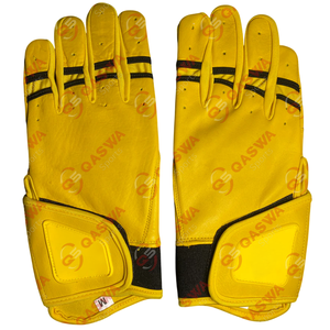 Logo personnalisé Gants de baseball en cuir de vachette taille adulte pour jeunes de couleur bleue Gants souples et durables pour l'entraînement - Product Image 5