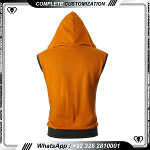 New Fashion <b>Men</b> Collection Gym <b>Sleeveless</b> <b>Hoodies</b> Gym Fitness Wear Stringer Workout <b>Hoodies</b> - Product Image 4