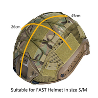 Housse de casque tactique confortable en Oxford/Nylon/Polyester 1000D, sans sangle, taille personnalisée pour casque Fast, camouflage BJ/PJ/MH
