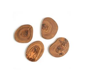 Dessous de verre moderne en bois naturel Dessous de verre tasse de forme ronde design unique à utiliser dessus de table Produit à prix bon marché - Product Image 1