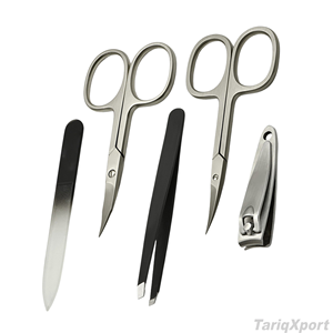 Professional German Stainless Steel <b>Nail</b> Scissors Clipper 7 in 1 Single Spring Luxurious Manicure & Pedicure <b>Set</b> Case - Product Image 5