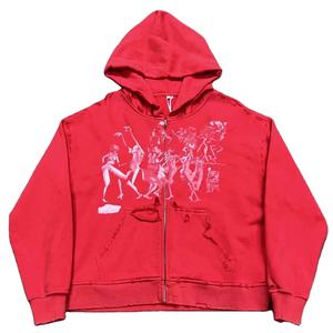 Sudadera con capucha personalizada para hombre con diseño impreso digital, antiarrugas, estilo urbano, de gran tamaño y peso pesado. - Product Image 1