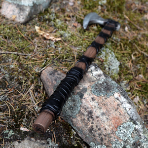 High Quality Custom Hand Forged Carbon Steel Viking <b>Axe</b> Industrial Grade <b>Splitting</b> Maul for Outdoor <b>Wood</b> Cutting - Product Image 4