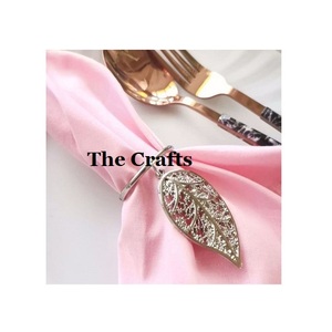 Ensemble de 4 anneaux de serviette tendance en résine et métal, forme ronde, porte-serviettes pour mariage et fête - Product Image 6