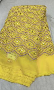 fox Georgette embroidery work 100% polyester <b>fabric</b> make to fancy dress material - Product Image 6