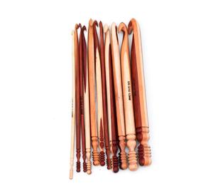 Crochets à crochet en bois, lot de 11 crochets en bois mélangés, crochets en bois faits à la main, crochets en bois de rose - Product Image 3