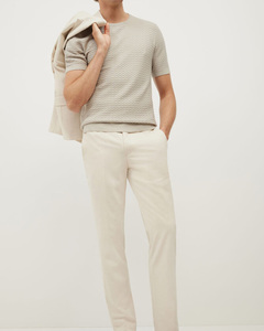 Vente en gros Pull en tricot décontracté à manches longues et col rond de couleur unie pour hommes Pull anti-rétrécissement pour l'hiver avec logo personnalisé - Product Image 2