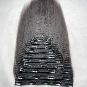 Haute qualité 8-30 pouces # Extensions de cheveux brésiliens vietnamiens Remy à double trame, 100g, sans couture, à clipser, couleur personnalisée, toutes couleurs disponibles - Product Image 1