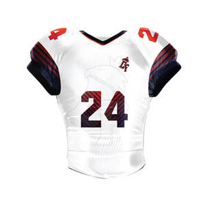 Bajo MOQ Team Wear Men Uniforme de fútbol de sublimación americana con diseño personalizado y ajuste cómodo - Product Image 5