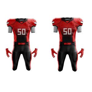 Vente en gros d'uniformes de football américain personnalisés Vêtements de sport respirants de haute qualité à manches courtes personnalisables OEM - Product Image 6