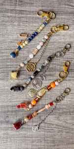 Crystal Intention Bag Charm Healing Gemstone Llavero Regalo espiritual para ella - Product Image 2