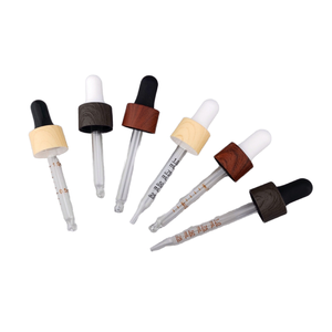 Packaging Printing Non-Spill Bamboo Bottles Dropper Screw Cap 10ml Customizable Size Essential Oil Bottle Glass Smooth Plastic - Product Image 4