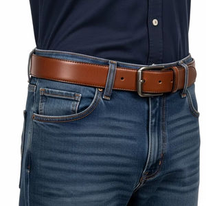 เข็มขัดหนังวัวแบบลำลองเข็มขัดหนังแท้ทนทานสวมใส่ได้ทุกวันกางเกงยีนส์เครื่องประดับแฟชั่น beltsearchterms - Product Image 3
