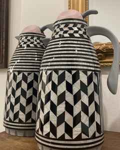 Tetera de nácar árabe de lujo, tetera elegante con incrustaciones de concha para servir té y café - Product Image 2