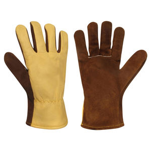 Guantes de conductor de cuero de piel de cabra de la mejor calidad de fábrica directa Guantes DE TRABAJO DE SEGURIDAD reforzados con logotipo personalizado - Product Image 6