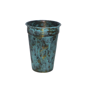 Jardinière décorative moderne en fer de taille moyenne en métal Pots de jardinière en cuivre brûlés pour la décoration de jardin faits à la main - Product Image 4