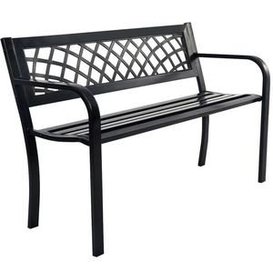 Banc de jardin extérieur en acier luxueux pour la maison mobilier d'extérieur chaise assise place générale patio jardin parc vente chaude 2023 - Product Image 1
