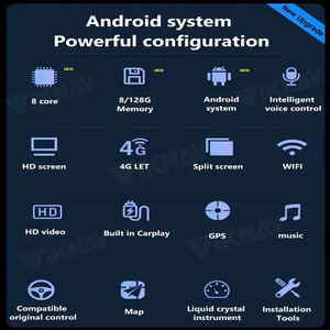 Viknav 12.3 pouces Android autoradio pour Mercedes Benz <span class=keywords><strong>C</strong></span> W205 GLC X253 <span class=keywords><strong>V</strong></span> W447 <span class=keywords><strong>X</strong></span> 2015-2019 Carplay GPS Navigation lecteur multimédia - Product Image 4