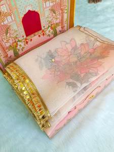 โสร่งผ้าชิฟฟ่อนราคาโรงงานที่มีความต้องการสูงสไตล์ปากีสถานสำหรับสุภาพสตรีและเด็กผู้หญิงสำหรับงานเลี้ยงและงานแต่งงาน-วางจำหน่ายในอินเดีย - Product Image 4