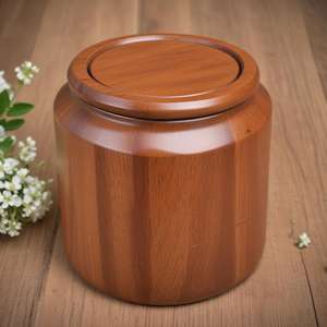 Urne de cendres en bois massif 100% naturel de qualité supérieure 100% urne de crémation en bois fournitures funéraires du fournisseur indien - Product Image 2
