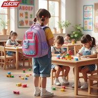 Mochila Escolar Unisex para Niños, Poliéster Impermeable de Alta Calidad, Diseño con Letras y Logotipo Personalizado