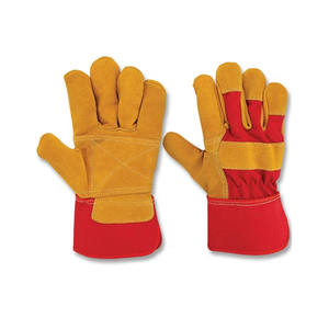 Meilleur prix Gants de travail en cuir à double protection de la paume Gants sur mesure en gros - Product Image 3