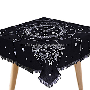 Ấn Độ Bán Buôn Wedding Party & Banquet Bảng Bìa Quảng Trường Vải Bảng Quần Áo Cho Ngoài Trời Bàn Thờ Mat OEM ODM Có Sẵn - Product Image 2