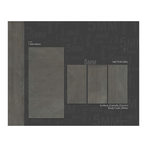 Meilleure qualité 600X1200MM Carrelages de sol en porcelaine pleine texture solide Design moderne classique pour mur intérieur de salon 5mm - Product Image 3