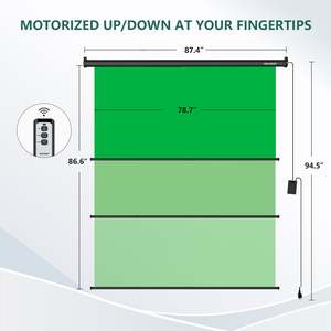 ฉากหลังกรีนสกรีนแบบมอเตอร์ดึงลงได้ ขนาด 6.7 x 7.2 เมตร - Product Image 1