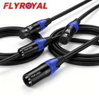 Câble de microphone XLR 3 broches mâle-femelle blindé en cuivre OFC avec gaine en PVC, assemblage de faisceau de câblage XLR personnalisé pour haut-parleur de scène
